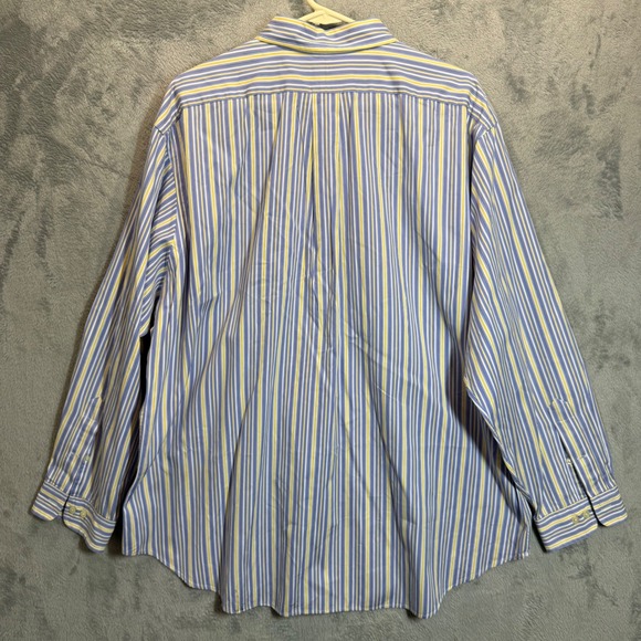 Ralph Lauren Striped Button Down Shirt Classic Fit Long‎ Sleeve 18-34/35 - Picture 5 of 8